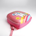 Рюкзак детский на молнии, цвет розовый - фото 8556094