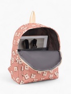 Рюкзак школьный из текстиля на молнии, 3 кармана, размер 28×12.5×37 см, розовый 9853321