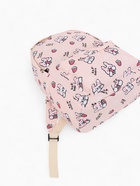 Рюкзак школьный из текстиля на молнии, 3 кармана, размер 28×12.5×37 см, бежевый/розовый 9853322