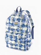 Рюкзак школьный на молнии, с карманами, с принтом, размер 28.5×12×41 см, синий - Фото 1