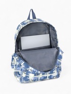 Рюкзак школьный на молнии, с карманами, с принтом, размер 28.5×12×41 см, синий - Фото 4