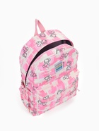 Рюкзак школьный на молнии, с карманами, с принтом, размер 28.5×12×41 см, розовый - Фото 5