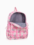 Рюкзак школьный на молнии, с карманами, с принтом, размер 28.5×12×41 см, розовый - Фото 6