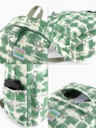 Рюкзак школьный на молнии, с карманами, с принтом, размер 28.5×12×41 см, зелёный - Фото 2