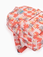 Рюкзак школьный на молнии, с карманами, с принтом, размер 28.5×12×41 см, оранжевый - Фото 3