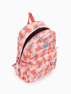 Рюкзак школьный на молнии, с карманами, с принтом, размер 28.5×12×41 см, оранжевый - Фото 5