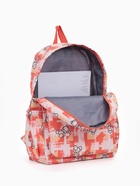 Рюкзак школьный на молнии, с карманами, с принтом, размер 28.5×12×41 см, оранжевый - Фото 7