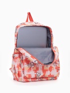 Рюкзак школьный на молнии, с карманами, с принтом, размер 28.5×12×41 см, оранжевый - Фото 8