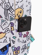 Рюкзак школьный из текстиля на молнии, 3 кармана, размер 28×12.5×37 см, белый/разноцветный 9853341