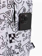 Рюкзак школьный из текстиля на молнии, 3 кармана, 28×12.5×37 см, белый - Фото 6