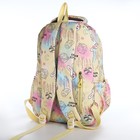 Рюкзак школьный из текстиля 2 отдела на молнии, 4 кармана, цвет жёлтый - фото 11076560