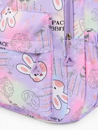 Рюкзак школьный на молнии, с 2 отделами, с карманами, размер 30×15×44 см, сиреневый 9853349