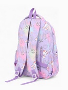 Рюкзак школьный на молнии, с 2 отделами, с карманами, размер 30×15×44 см, сиреневый 9853349