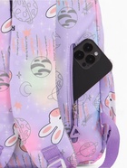 Рюкзак школьный на молнии, с 2 отделами, с карманами, размер 30×15×44 см, сиреневый 9853349