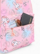 Рюкзак школьный на молнии, с 2 отделами, с карманами, размер 30×15×44 см, розовый 9853350