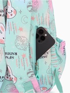 Рюкзак школьный на молнии, с 2 отделами, с карманами, размер 30×15×44 см, бирюзовый 9853351