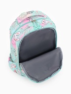 Рюкзак школьный на молнии, с 2 отделами, с карманами, размер 30×15×44 см, бирюзовый 9853351