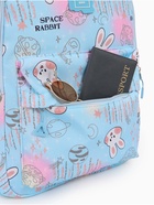 Рюкзак школьный на молнии, с 2 отделами, с карманами, размер 30×15×44 см, голубой 9853352