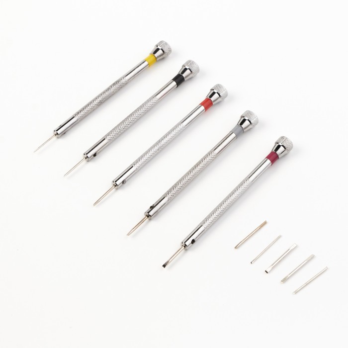 Набор инструментов отверток для ремонта наручных часов (точных работ) 5 в 1
