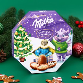 Шоколад молочный фигурный "Milka" многоугольник. 94,5 г
