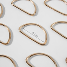 Полукольцо для сумок, d=40 мм, толщина - 3 мм, 10 шт., цвет золотой - Фото 1