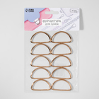 Полукольцо для сумок, d=40 мм, толщина - 3 мм, 10 шт., цвет золотой - Фото 3