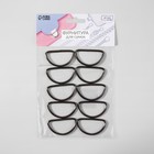 Полукольцо для сумок, d=40 мм, толщина - 3 мм, 10 шт., цвет никель - Фото 3