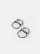 Полукольцо для сумок двойное, d=15 мм, толщина - 1 мм, 2 шт., цвет серебряный - Фото 3