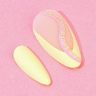 Накладные ногти «Летний Vibe», 24 шт, клеевые пластины, форма балерина, цвет глянцевый розовый/бежевый/голубой - Фото 5
