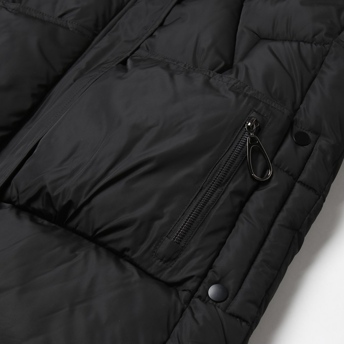 Куртка женская зимняя, цвет чёрный, размер 46