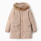 Куртка женская зимняя, цвет бежевый, размер 44 - фото 11819128