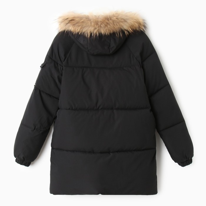 Куртка женская зимняя, цвет чёрный, размер 48