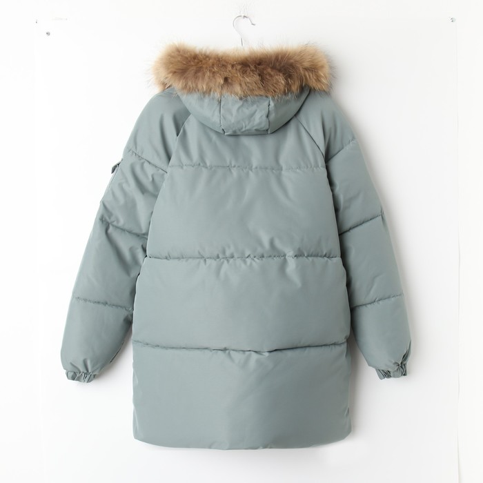 Куртка женская зимняя, цвет ментол, размер 50