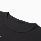 Комплект женский домашний (футболка/бриджи), цвет чёрный/серый, размер 48 - фото 23457124