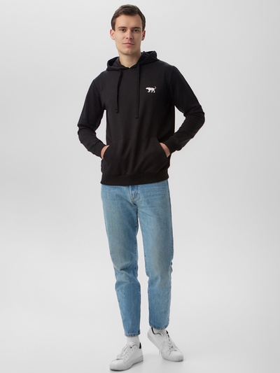 Толстовка мужская с капюшоном MIST Men's casual размер 48, черный