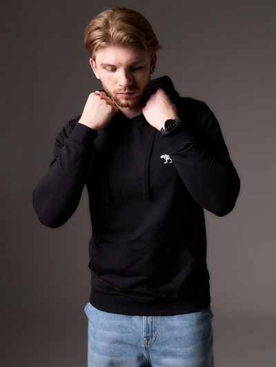 Толстовка мужская с капюшоном MIST Men's casual размер 48, черный