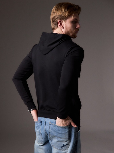 Толстовка мужская с капюшоном MIST Men's casual размер 48, черный