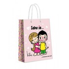 Пакет подарочный большой нежно-розовый, Love is,  335*406*155 мм - фото 109454619