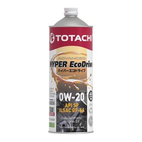 Масло моторное Totachi HYPER Ecodrive Fully 0W-20, SP/RC/GF-6A, синтетическое, 1 л