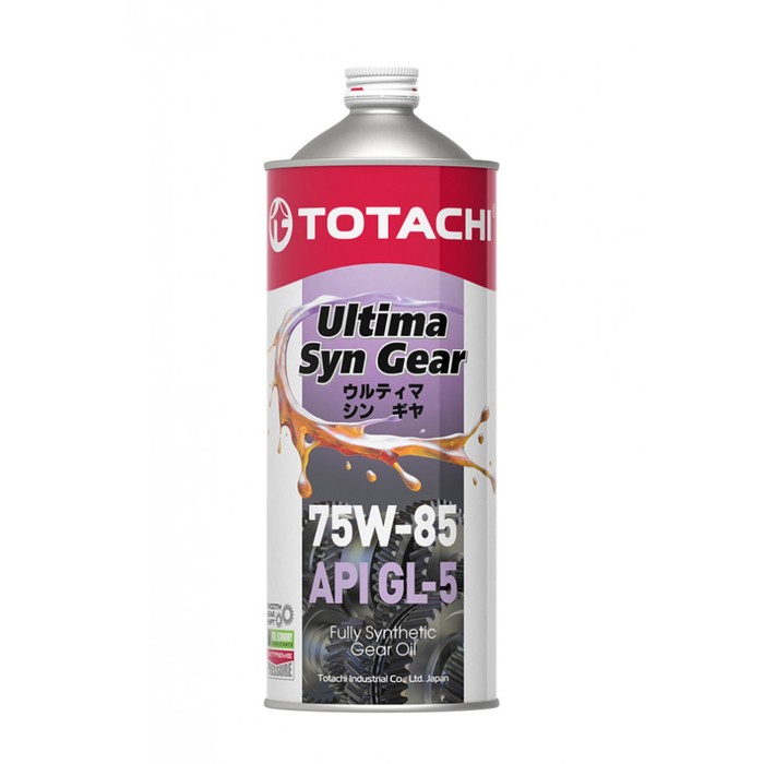 Масло трансмиссионное Totachi Ultima Syn Gear 75W-85, GL-5, синтетическое, 1 л - Фото 1