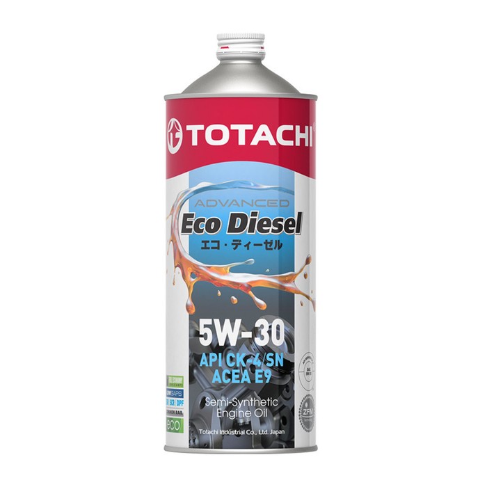 Масло моторное Totachi Eco Diesel 5W-30, CK-4/СJ-4/SN, полусинтетическое, 1 л - Фото 1
