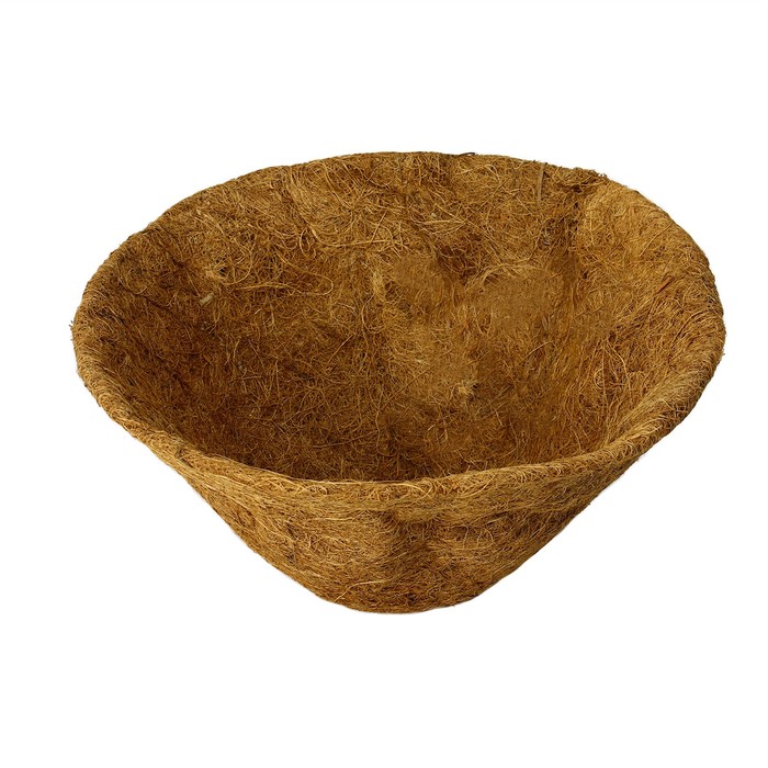 Вкладыш в кашпо, d = 35 см, из кокосового волокна, «Конус»