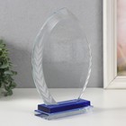 Фигурка стекло «Стела наградная в форме листа», 15×4.5×20 см - Фото 2