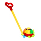 Каталка на палочке «Жучок», крутится, звенит, цвета МИКС - Фото 5