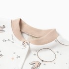 Кофточка детская, цвет бежевый/зайцы, рост 56 см - фото 23475097