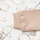 Кофточка детская, цвет бежевый/зайцы, рост 56 см - фото 23475098