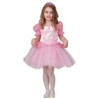 Карнавальный костюм ""Принцесса-малышка" розовая, платье, диадема, р.104-52 - фото 290138418