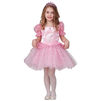Карнавальный костюм ""Принцесса-малышка" розовая, платье, диадема, р.104-52