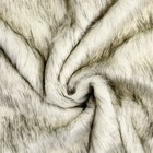 Лоскут «Мех» на трикотажной основе, 100 × 150 см, цвет белый с серый - фото 8103452