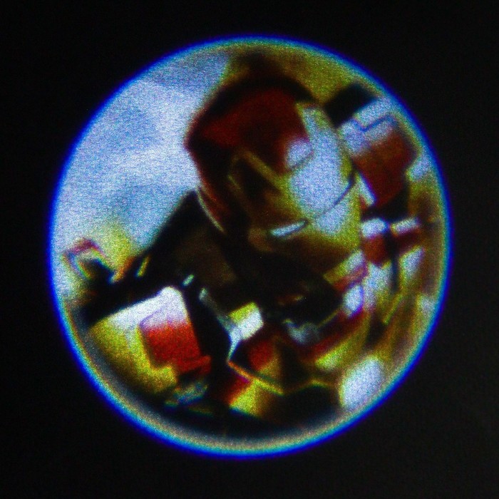 Часы проектор «Железный человек», Мстители, свет